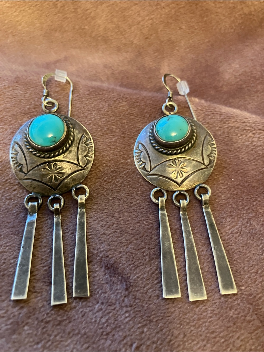 Turquoise Sterling Silver Earrings - Women Jewelry